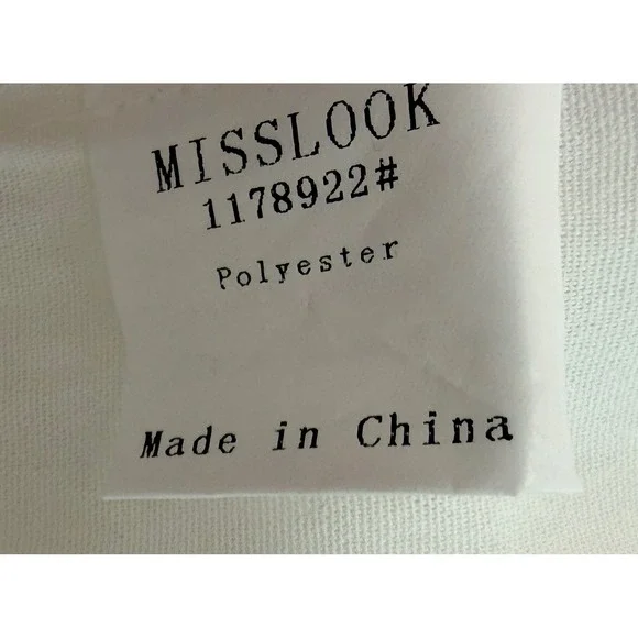 Misslook White Lace Size XL Crochet Trim Cap Sleeve Blouse Tops Boho - Picture 8 of 8